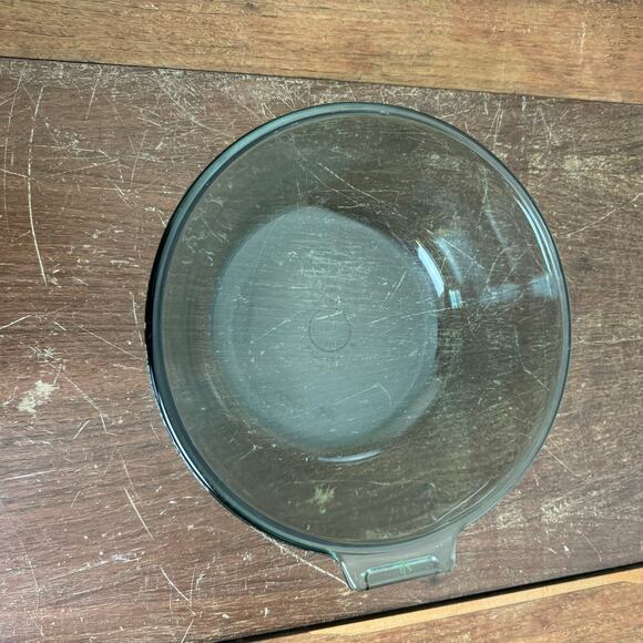 Vintage 1940s Flameware D-K 833-B Blue Tint Pan Skillet Bowl USA - Picture 2 of 9